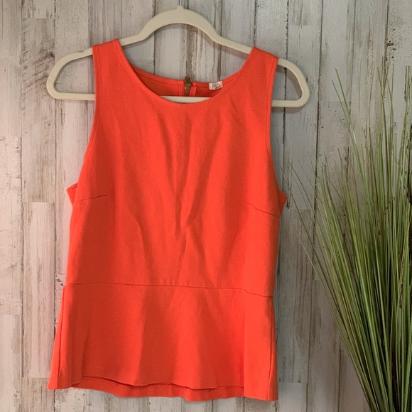 J. Crew Tops - 🌹J. Crew Sleevelees Blouse Orange🌹